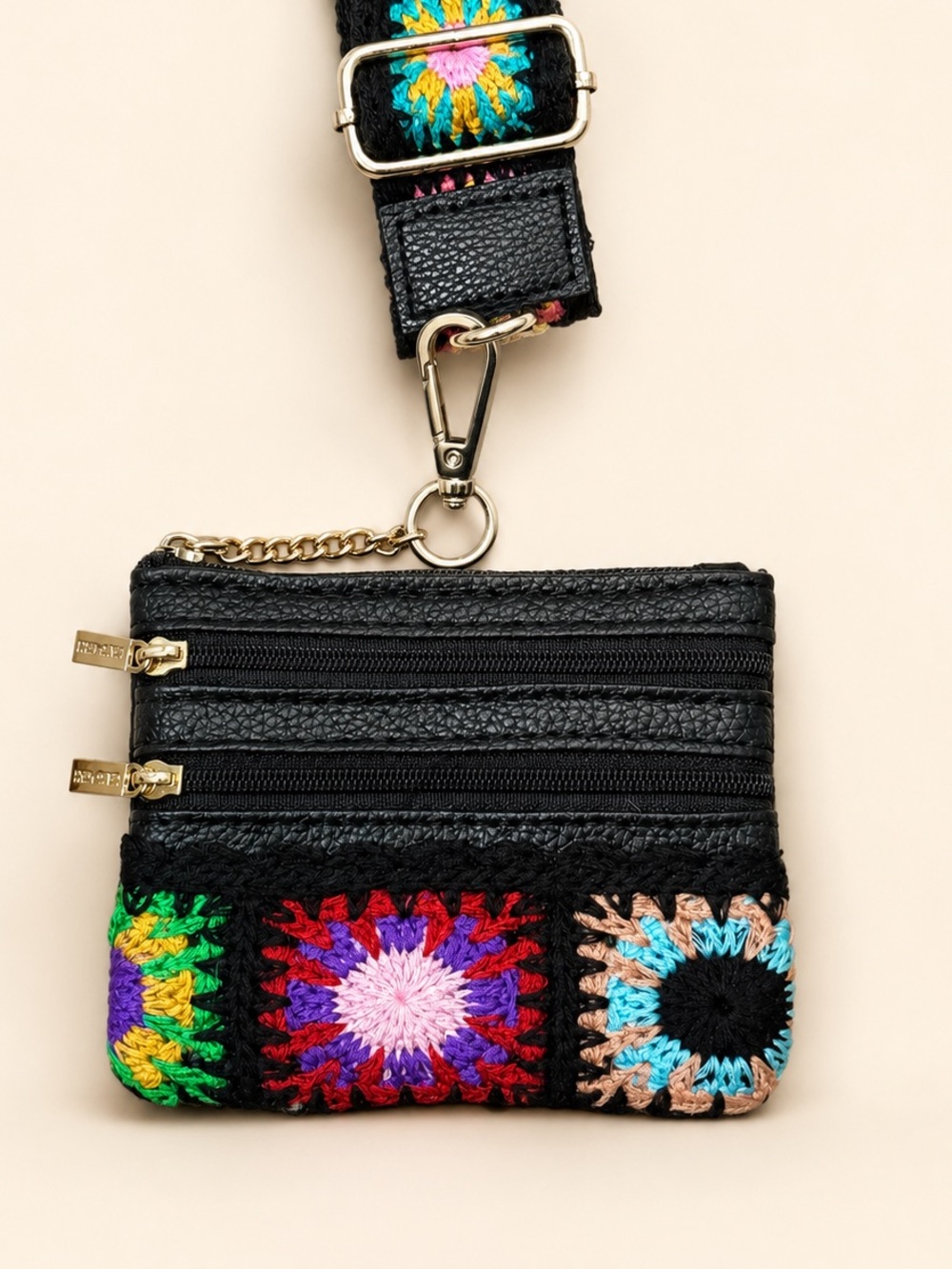 Lasocki Crochet Boho Bag Strap with Pouch - Picture 2 of 2